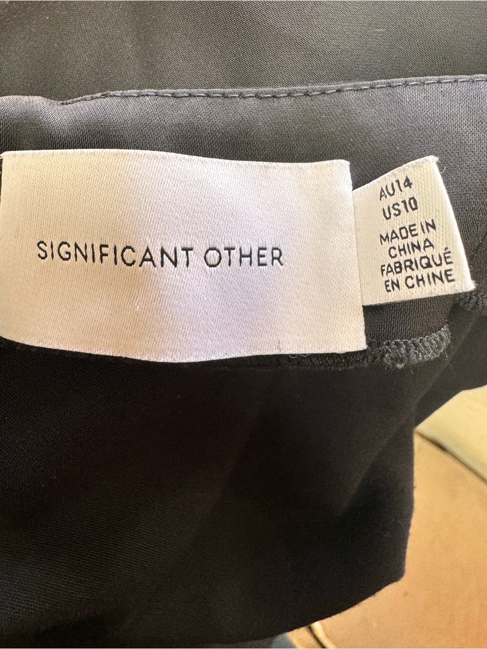 Significant Other Demi Dress Black Open Back Cutout Balloon Sleeve US 10 - Picture 6 of 8
